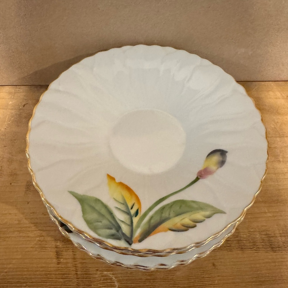 Vintage Kutani China Kosen Tea Set Pieces With Two Bud Vases, Tea Plates - Picture 6 of 6